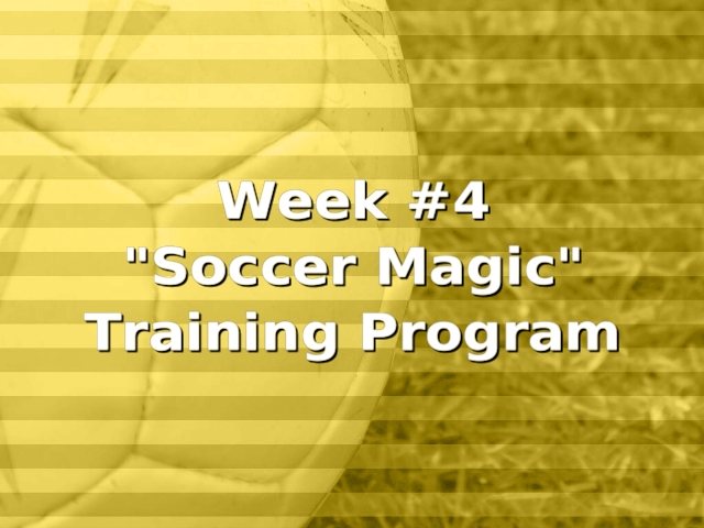 Intermediate Week #4 Training Program